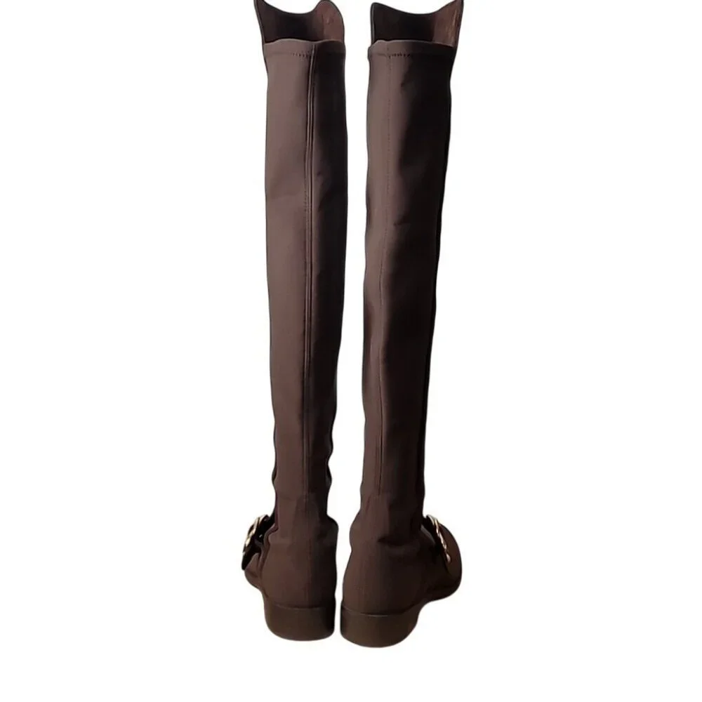 Stuart Weitzman 5050 Siella Walnut Suede Over -the-knee Boots size 6-6.5